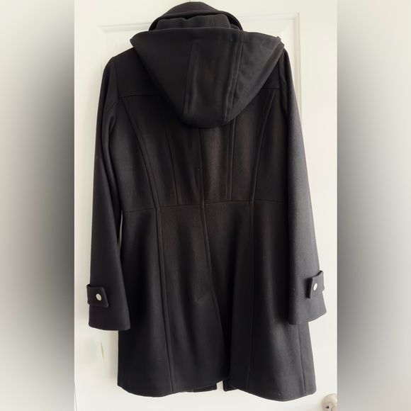 Michael Kors – Zip Front Wool Blend Hooded Coat - Picture 2 of 6